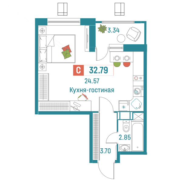 Квартиры-студии в Санкт-Петербурге